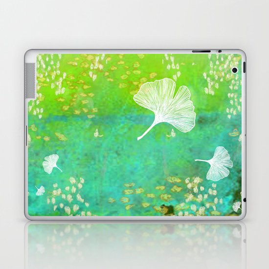 Green Ginkgo Tile Laptop & iPad Skin