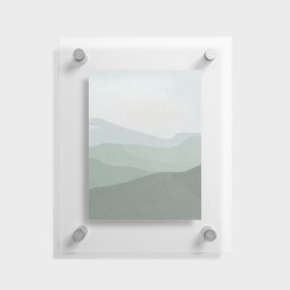 Green Mountain Floating Acrylic Print