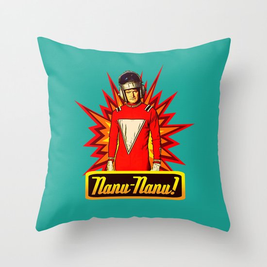 Nanu Nanu | Mork | Robin Williams Tribute Throw Pillow