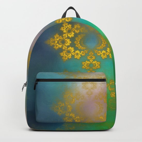 Gold lace decoration Backpack