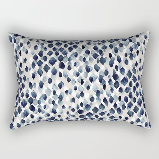 Indigo Rain Rectangular Pillow