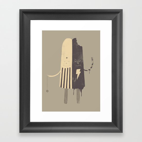 Non-Identical Twins Framed Art Print