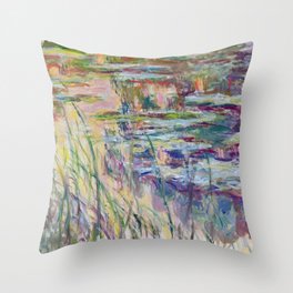 Monet, water lilies or nympheas 6  w1718 water lily Throw Pillow