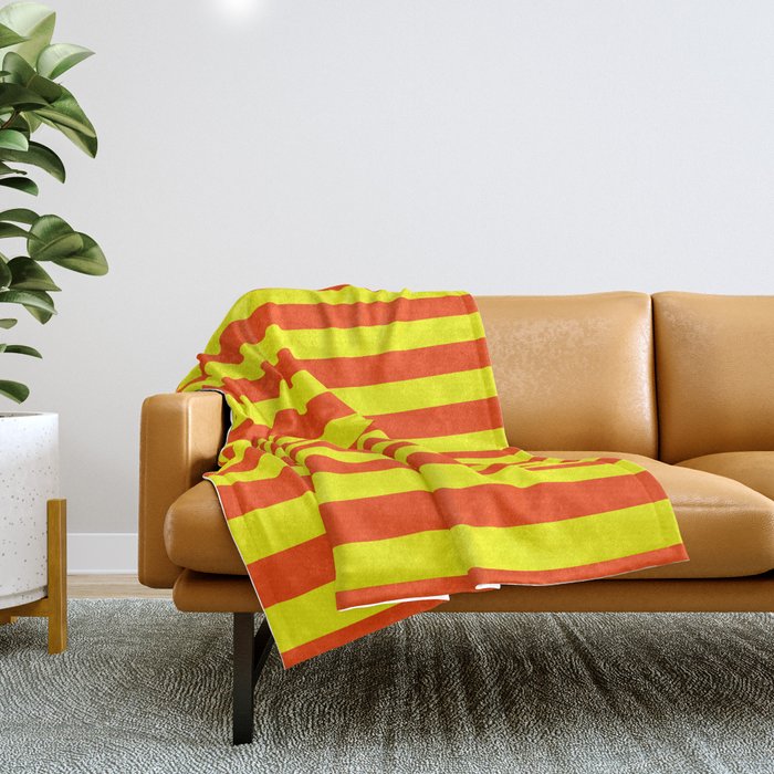 Bright yellow throw outlet