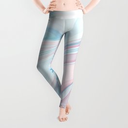 Abstract Pastel Pink and Purple Pattern Leggings