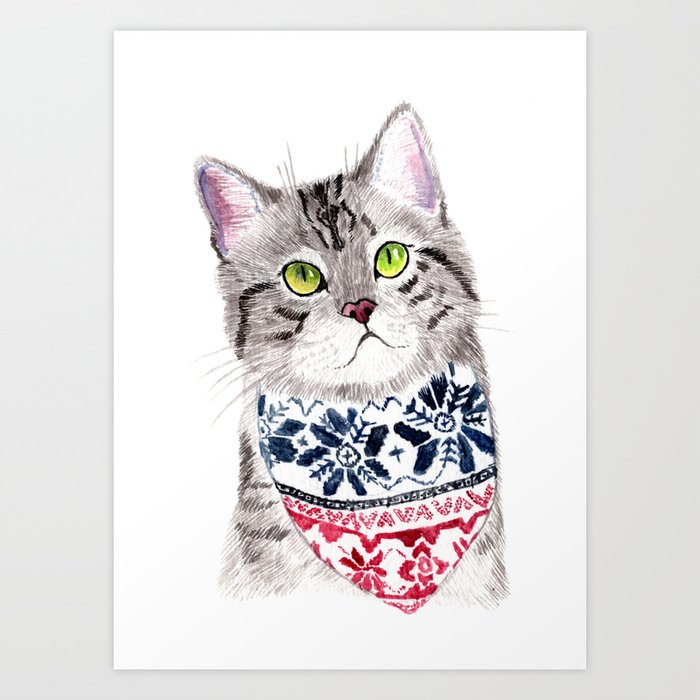 Cat print bandana sales
