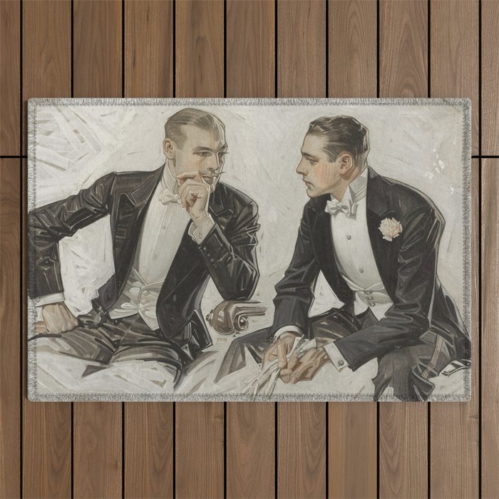 Dapper Gentlemen Outdoor Rug