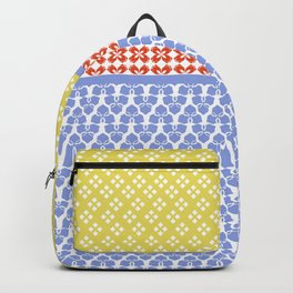 Japanese Stile Geometric Motif Shibori Pattern Backpack