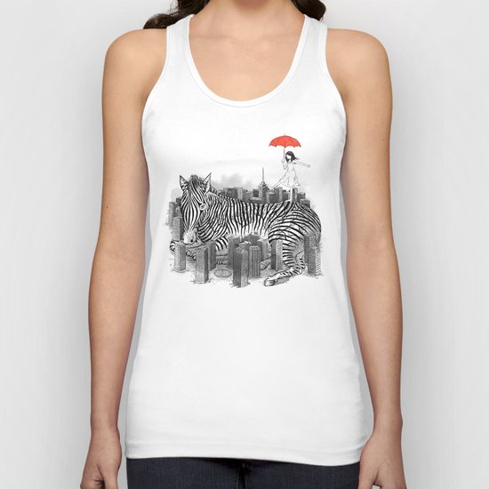 Crossing Zebra Unisex Tank Top