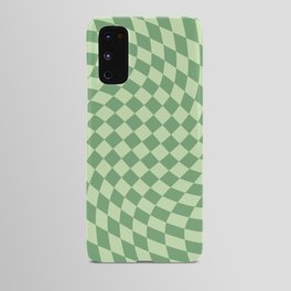 Forest Green Check Android Case