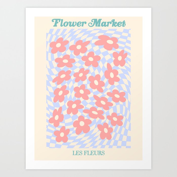 flower market / psychedelic Art Print by les muses | Society6