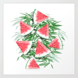 watermelon for my love Art Print