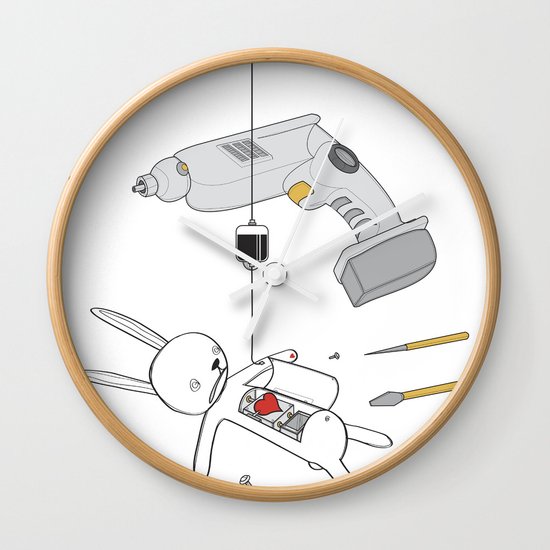 RABBIT FIX (SAVED RABBIT SERIES 2) Wall Clock