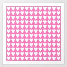 heart and love 17- pink Art Print