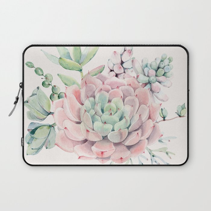 Perfect Pink Succulent Laptop Sleeve