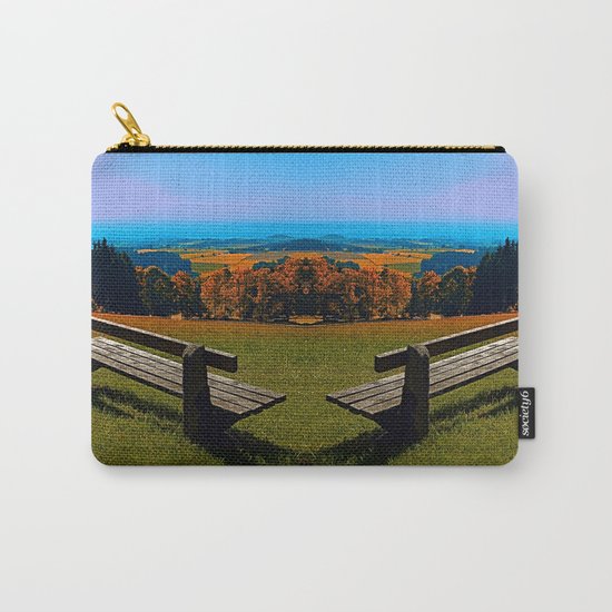 Summertime scenery and the bench to watch it Carry-All Pouch