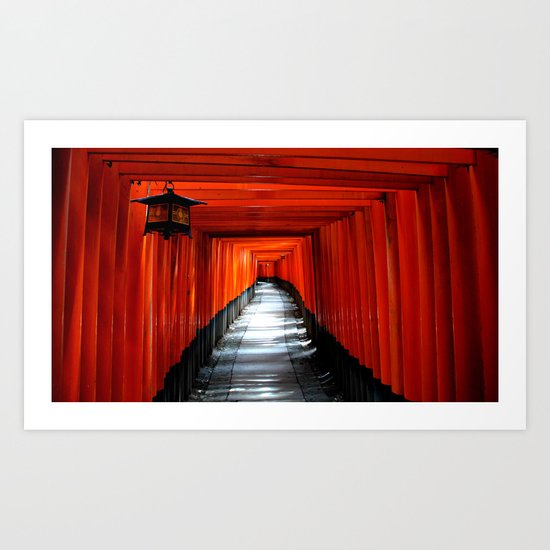 Fushimi Inari Path, Kyoto Art Print