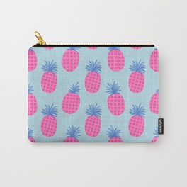 Pink Tropical Pineapple Carry-All Pouch