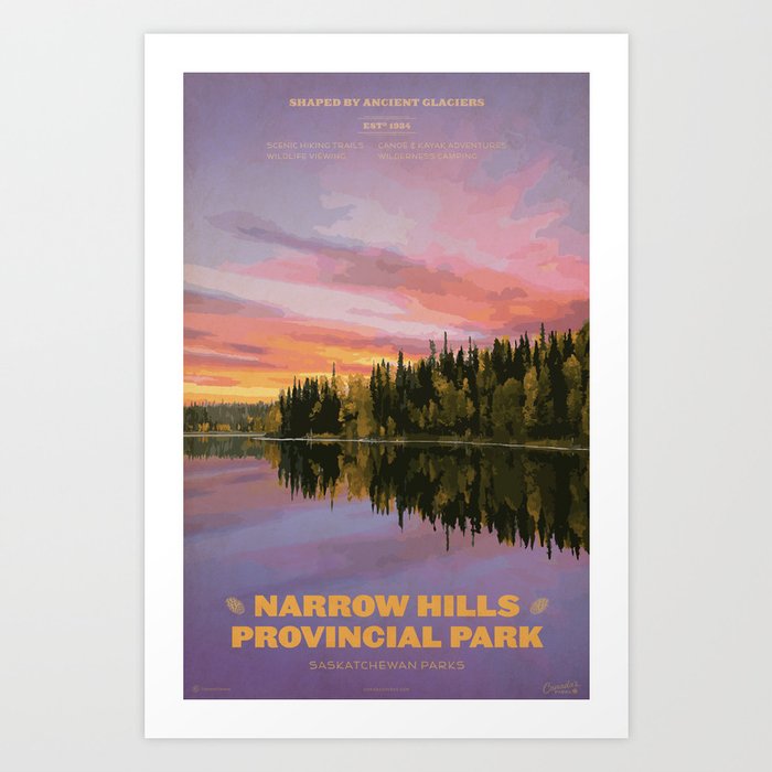 Narrow Hills Provincial Park Art Print