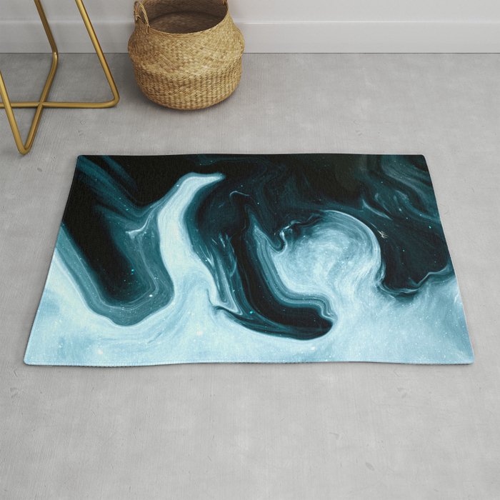 Spirits floating in the universe. Rug