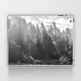 Forest in Black and White | Travel Photography Minimalism in the Pacific Northwest Laptop Skin