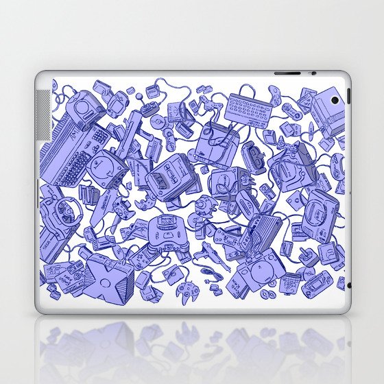 Retro Gamer - Blue Laptop & iPad Skin