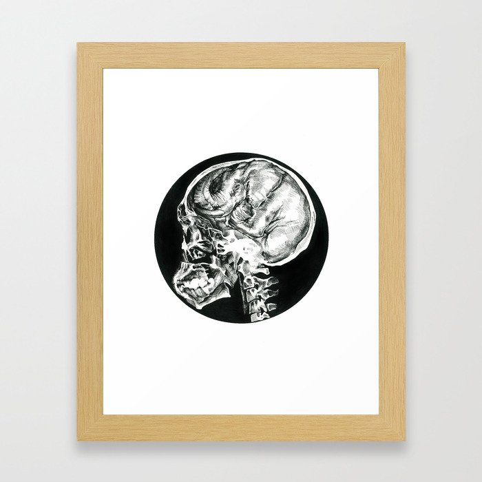 There's An Elephant In My Head Framed Art Print