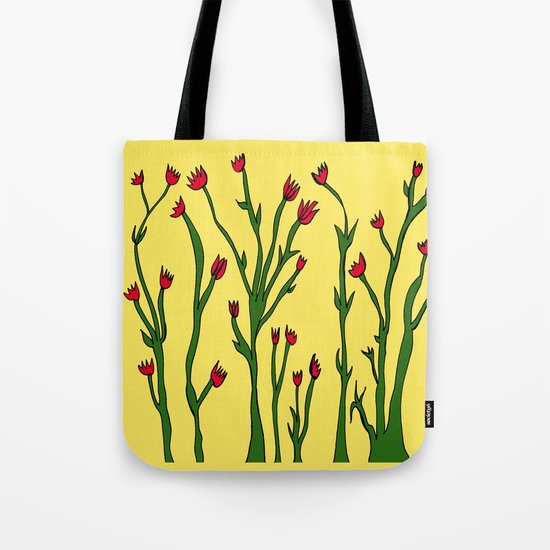 Long flowers Tote Bag
