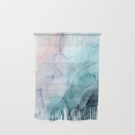 Beachy Pastel Flowing Ombre Abstract Flip Wall Hanging