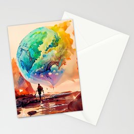Save the World Stationery Card