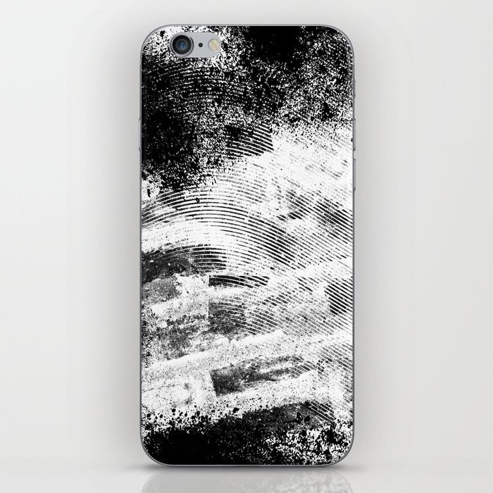 Abstract black and white iPhone Skin