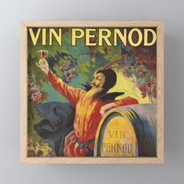 Francisco Tamagno, Vin Pernod Food and Wine Alcoholic & Champagne Beverages Poster, circa 1899 Framed Mini Art Print