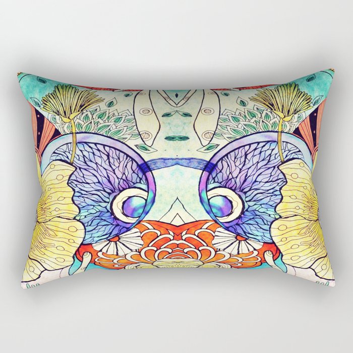 Morning Charm Japanese art Rectangular Pillow