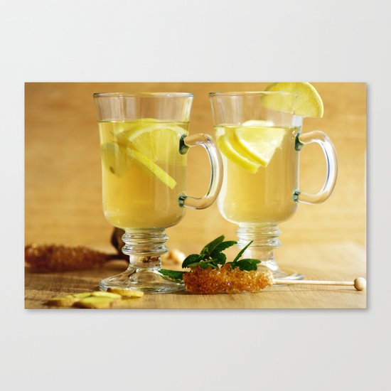 Fresh Fresh lemon tea Canvas Print