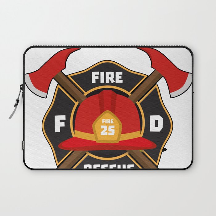 Wtf where is fire Firefighter Laptop Sleeve