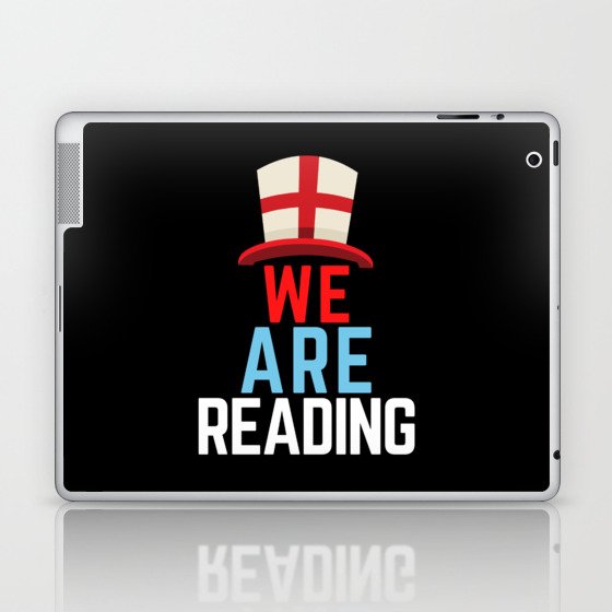 We Are Reading England Flag Sports Laptop & iPad Skin