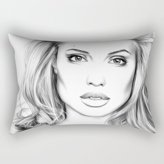 Angelina Jolie fanart Rectangular Pillow