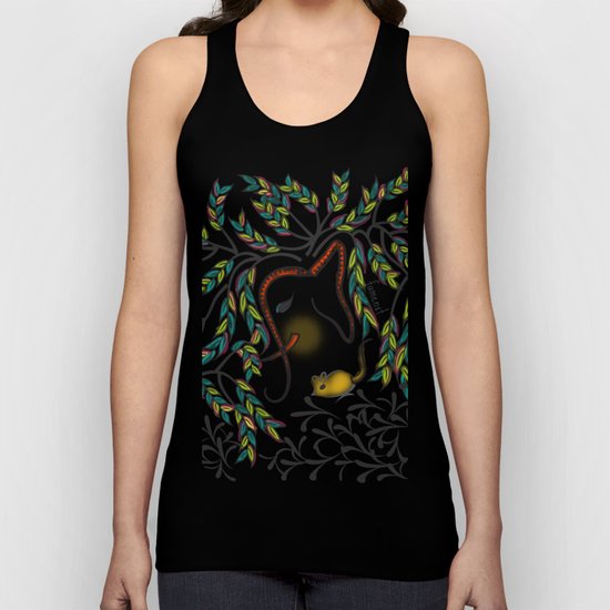 Vibrant Jungle Ele Unisex Tank Top