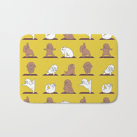 Poodle Yoga Bath Mat