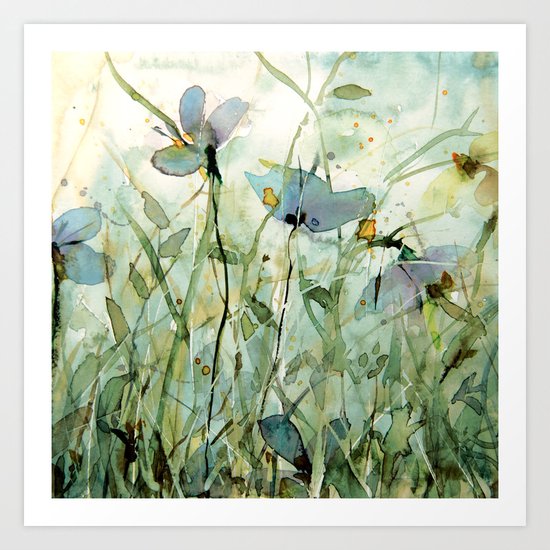 wild garden Art Print