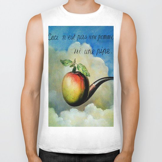 Ceci n'est pas une pomme ni une pipe Biker Tank