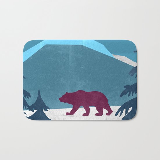 Bear pride walk Bath Mat