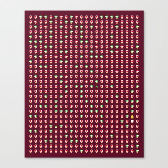 Mario Capsules Canvas Print