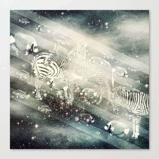 Zebra Way Canvas Print