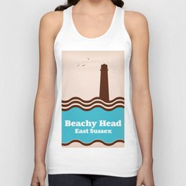 Beachy head East Sussex travel poster Unisex Tank Top