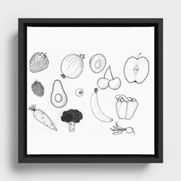 fruit & veg Framed Canvas