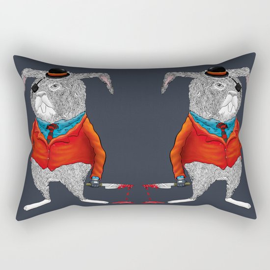 Rabbit Mafia Rectangular Pillow