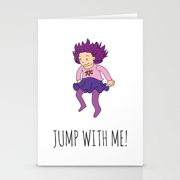 Jump with me! Stationery Cards