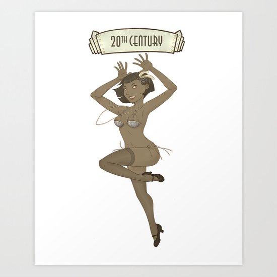 Historical Pin-Up - 20th Century Art Print