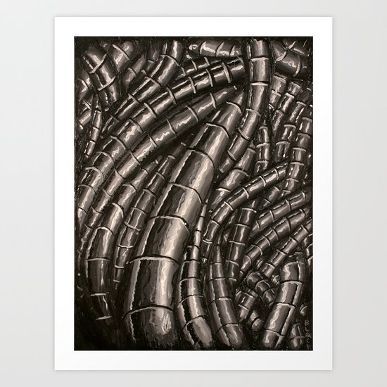metal cables Art Print